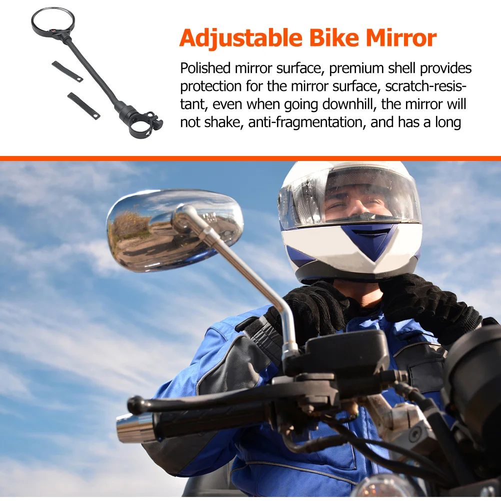 2Pcs Rearview Hose Mirror Adjustable Acrylic Convex Bike Mirror Handlebar Rear View Mirror Professional Riding
2Pcs Rearview Hose Mirror Adjustable Acrylic Convex Bike Mirror Handlebar Rear View Mirror Professional Riding