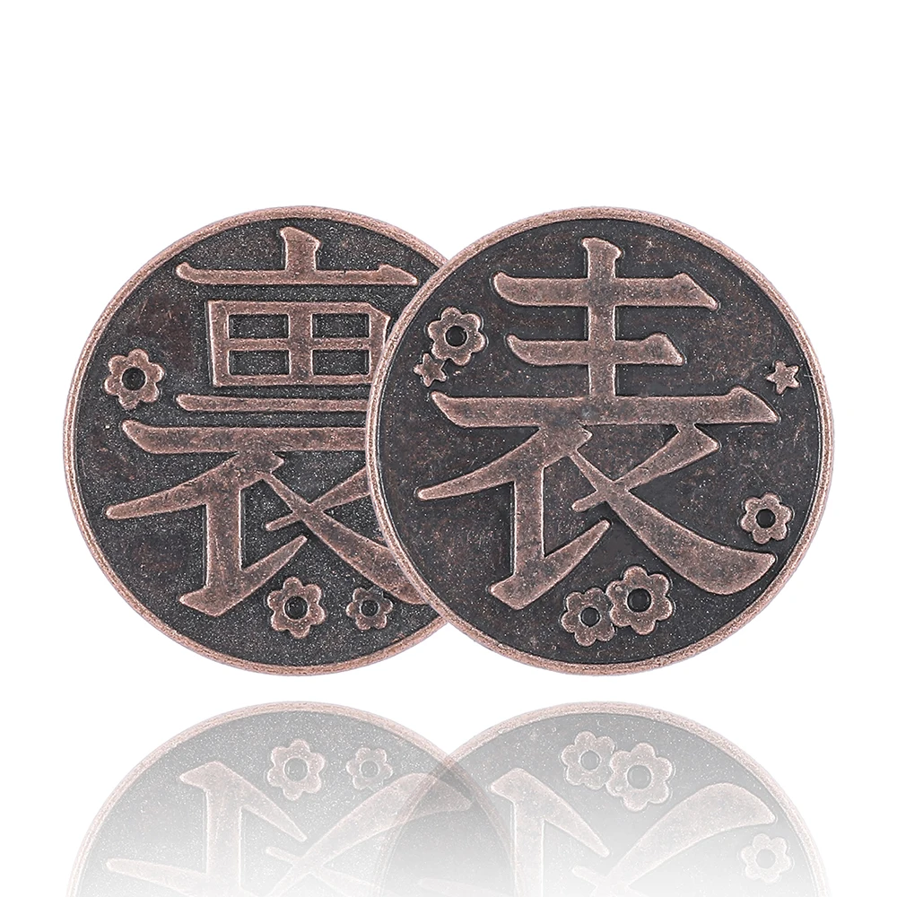 Kimetsu No Yaiba Demon Coin Cosplay Anime Tanjiro Kamado Tsuguko Kanao Tsuyuri Costume Props
Kimetsu No Yaiba Demon Coin Cosplay Anime Tanjiro Kamado Tsuguko Kanao Tsuyuri Costume Props