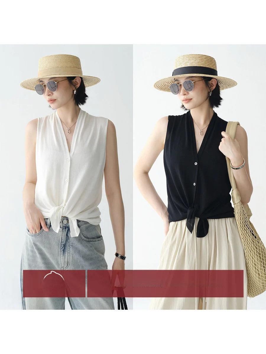 Жилет Amyy Studios Chao Thin из дышащей смесовой ткани (лиоцелл, шелк, хлопок) для женщин, повседневная верхняя одежда, лето 2025
Жилет Amyy Studios Chao Thin из дышащей смесовой ткани (лиоцелл, шелк, хлопок) для женщин, повседневная верхняя одежда, лето 2025