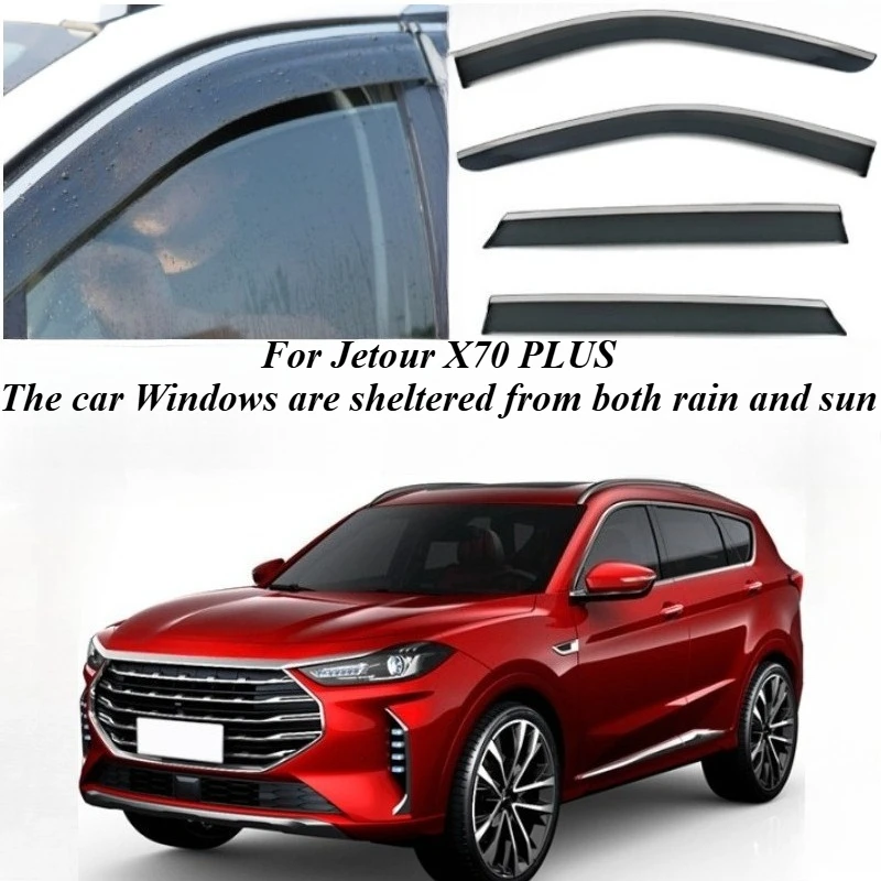 Для Jetour X70 PLUS 2020-2024 оконный козырек от дождя, дефлекторы боковых окон, защита от солнца, автомобильные аксессуары, автодождевики 
Для Jetour X70 PLUS 2020-2024 оконный козырек от дождя, дефлекторы боковых окон, защита от солнца, автомобильные аксессуары, автодождевики