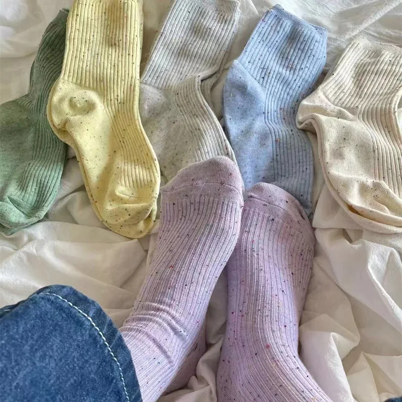 6 Pairs Spring and Autumn Fashion New Star Socks Cute Mid Tube Socks Fine Stripes Solid Color Women's Socks Simple and Versatile
6 Pairs Spring and Autumn Fashion New Star Socks Cute Mid Tube Socks Fine Stripes Solid Color Women's Socks Simple and Versatile