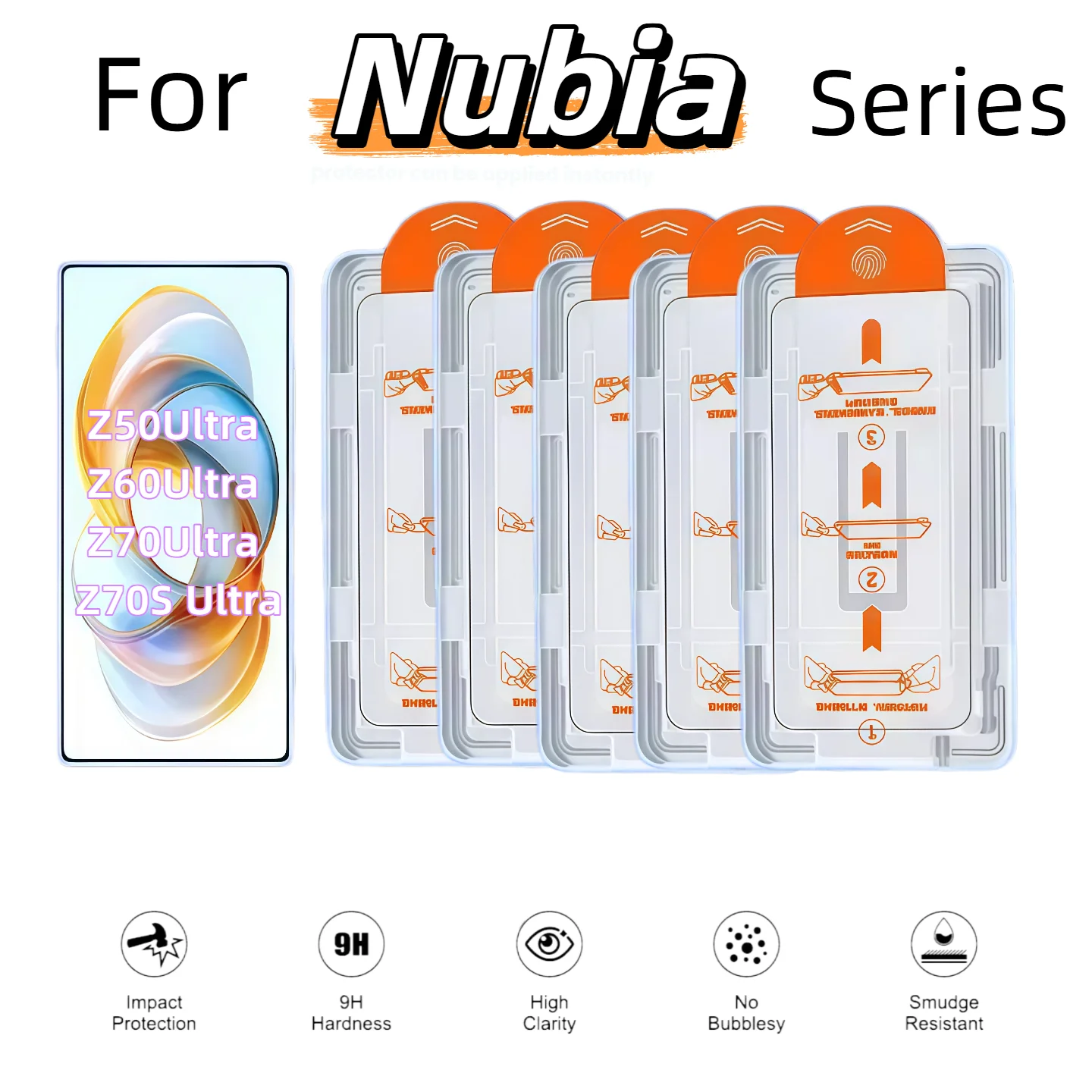 5PCS HD Tempered Glass Screen Protector for ZTE Nubia Ultra Series Z50 Z60 Z70 Z70S - Dust-Free Protection
5PCS HD Tempered Glass Screen Protector for ZTE Nubia Ultra Series Z50 Z60 Z70 Z70S - Dust-Free Protection
