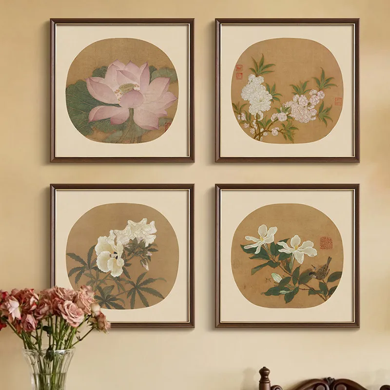 Chinese Song Dynasty Flower Canvas Poster Lotus Gardenia Peach Blossom Painting Living Room Study Tea Room Wall Home Decor
Chinese Song Dynasty Flower Canvas Poster Lotus Gardenia Peach Blossom Painting Living Room Study Tea Room Wall Home Decor