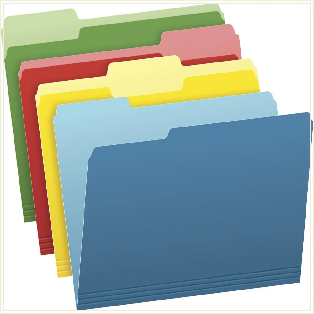 36 Pack Colored File Folders, Letter Size, 3-Tab, Assorted Green/Yellow/Red/Blue, for Home Office & School Organization
36 Pack Colored File Folders, Letter Size, 3-Tab, Assorted Green/Yellow/Red/Blue, for Home Office & School Organization