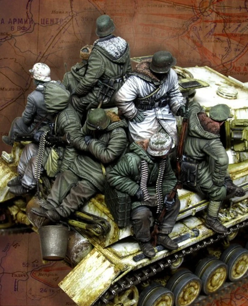1/35 Scale Die-Cast Resin Figure Model Kit Panzergrenadiers 8 Figures (No Tank) Unassembled and Unpainted
1/35 Scale Die-Cast Resin Figure Model Kit Panzergrenadiers 8 Figures (No Tank) Unassembled and Unpainted