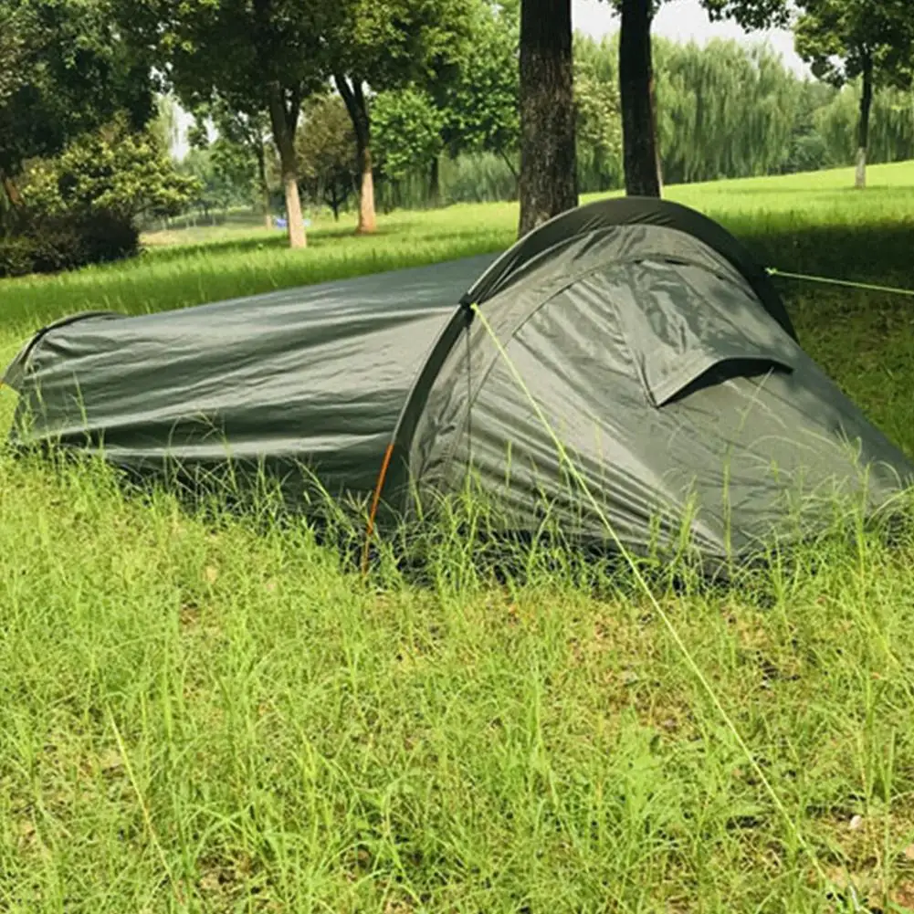 1 Set Waterproof Windproof Backpacking Tent Good Ventilation Rest And Sleep Outdoors Ultralight Single Person Camping Tent
1 Set Waterproof Windproof Backpacking Tent Good Ventilation Rest And Sleep Outdoors Ultralight Single Person Camping Tent