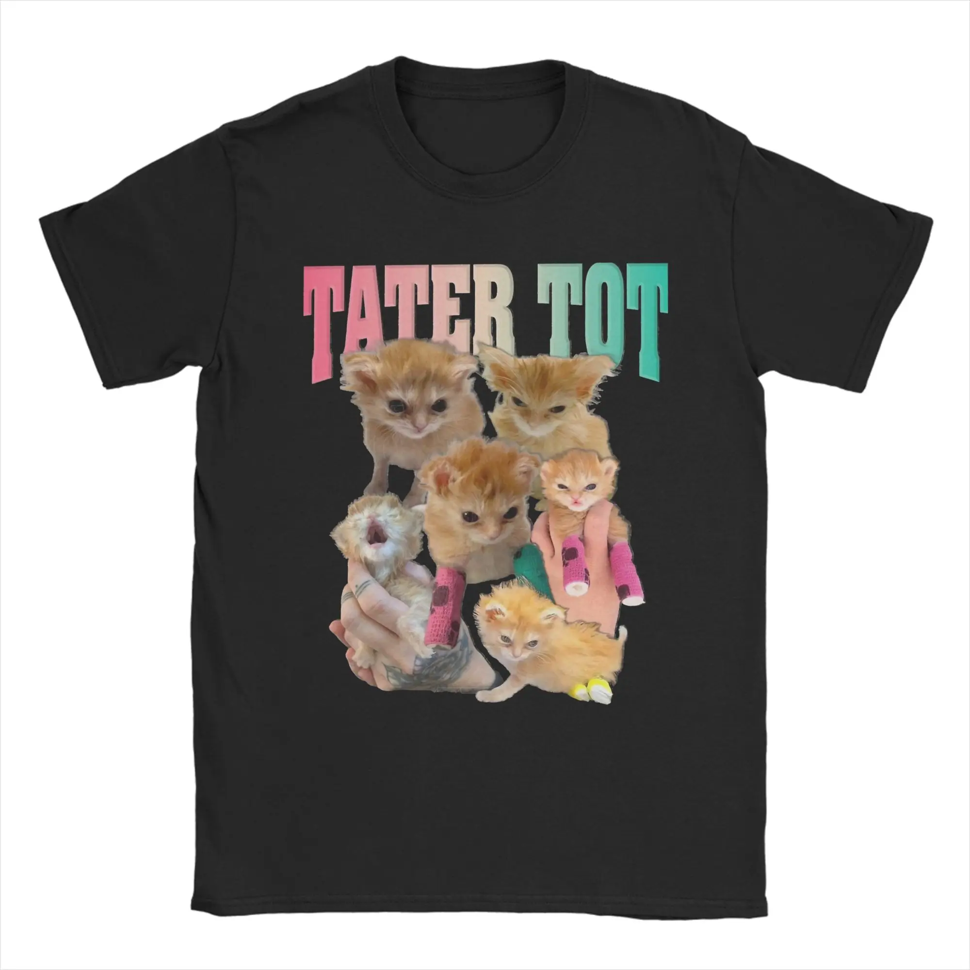 Tater Tot Funny Cat Meme T Shirts for Men Cotton Vintage T-Shirt Round Collar Tees Short Sleeve Tops Plus Size
Tater Tot Funny Cat Meme T Shirts for Men Cotton Vintage T-Shirt Round Collar Tees Short Sleeve Tops Plus Size