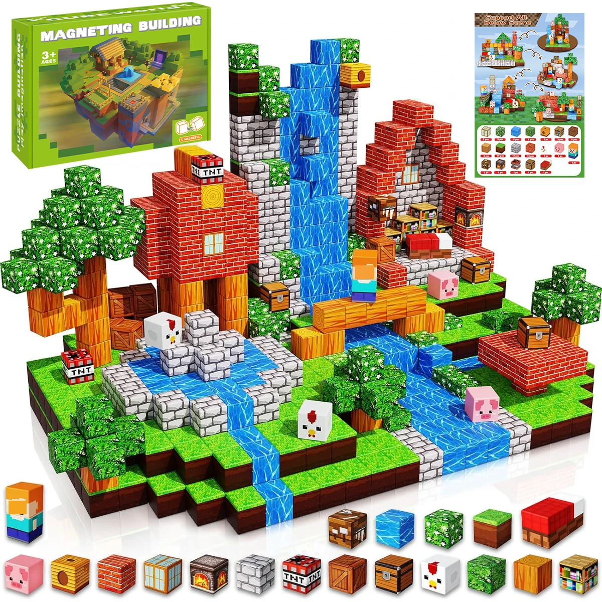 Креативный магнитный конструктор My Block World: архитектурный набор, DIY-модель, детская игрушка, подарок на Рождество для мальчиков и девочек
Креативный магнитный конструктор My Block World: архитектурный набор, DIY-модель, детская игрушка, подарок на Рождество для мальчиков и девочек