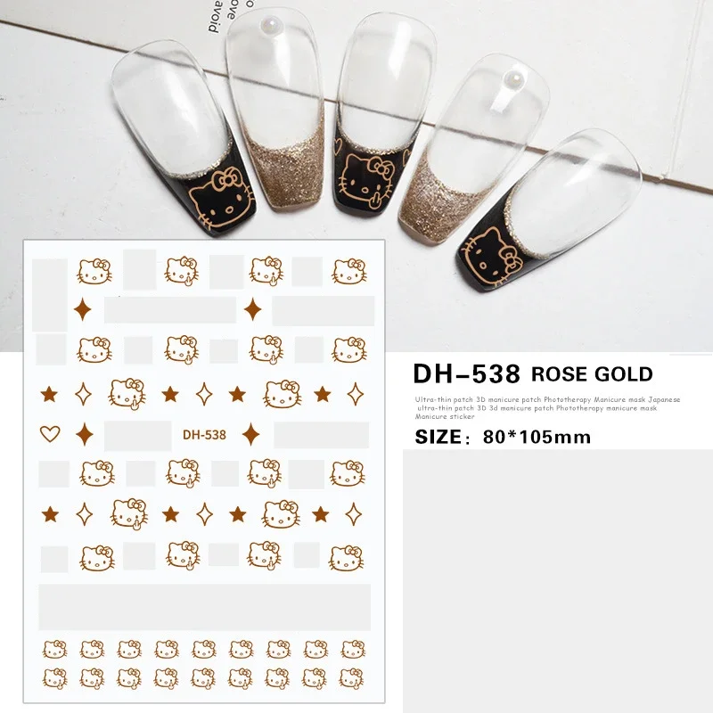 Sanrio Hello Kitty Anime Cartoon New Thin Tough Manicure Stickers Back Glue Nail Stickers Wholesale
Sanrio Hello Kitty Anime Cartoon New Thin Tough Manicure Stickers Back Glue Nail Stickers Wholesale