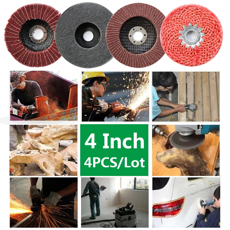 4PCS/Lot Mini Grinder Disc Wood Sanding Discs Drill Accessories Dia 100mm 4inch Saw Blade Power Tool For Angle Grinder
4PCS/Lot Mini Grinder Disc Wood Sanding Discs Drill Accessories Dia 100mm 4inch Saw Blade Power Tool For Angle Grinder