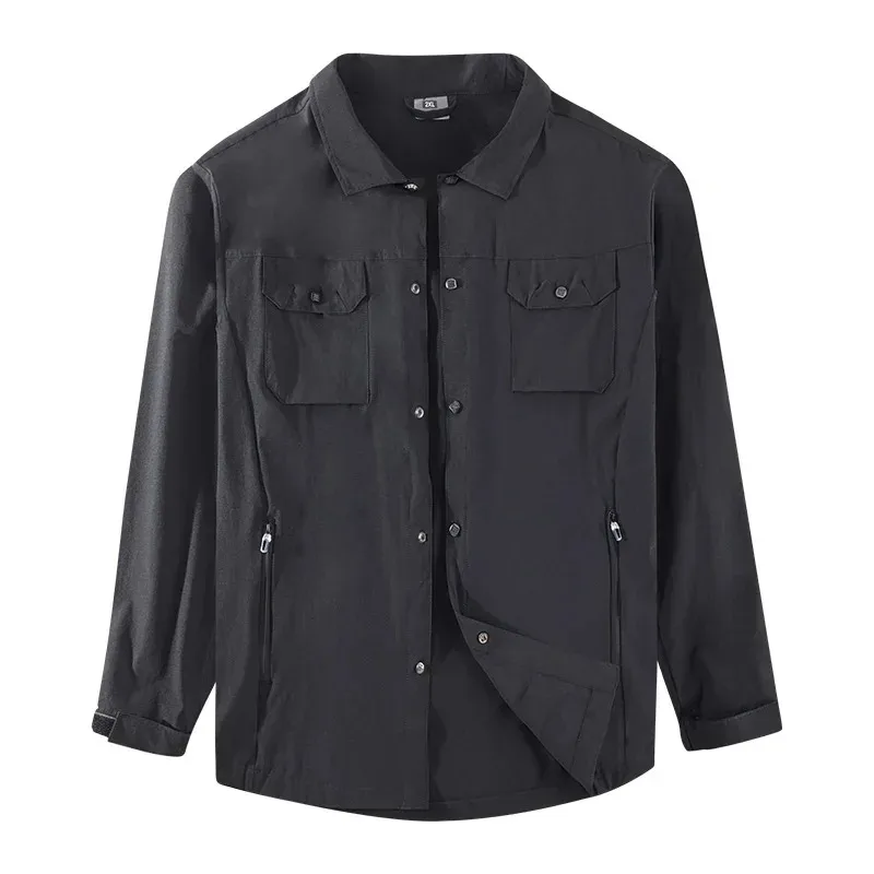 2024 Spring New 6-Pocket Men's Jacket Outdoor Quick Drying UPF50+Sunscreen Coat Shirt Collar Casual Jacket
2024 Spring New 6-Pocket Men's Jacket Outdoor Quick Drying UPF50+Sunscreen Coat Shirt Collar Casual Jacket