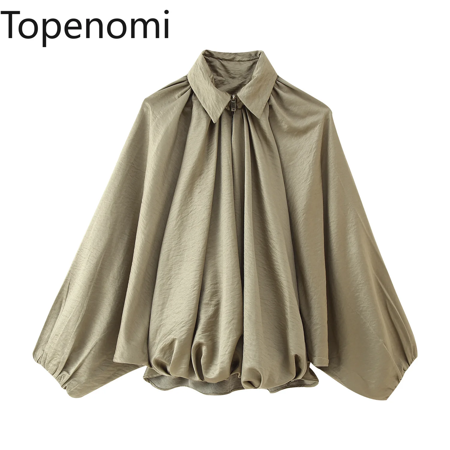 Topenomi Solid Bomber Jackets Women Spring Summer Lapel Loose Zipper Folds Fluffy Coats Korean Fashion Casual Long Sleeve Tops
Topenomi Solid Bomber Jackets Women Spring Summer Lapel Loose Zipper Folds Fluffy Coats Korean Fashion Casual Long Sleeve Tops