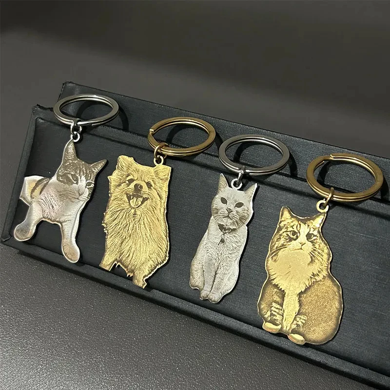 Custom Personalized Dog Cat Photo Pendant Key Chain Stainless Steel Valentine's Day Gifts Animal Key Ring For Pet Loves Jewelry
Custom Personalized Dog Cat Photo Pendant Key Chain Stainless Steel Valentine's Day Gifts Animal Key Ring For Pet Loves Jewelry