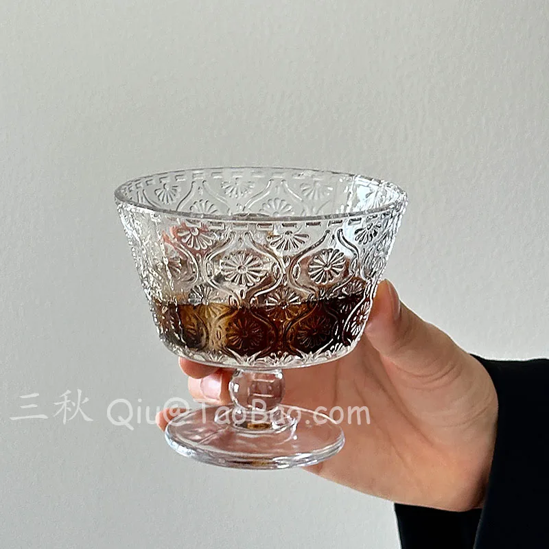 Retro Begonia Flower Glass Cup Pudding Dessert Goblet Water Cup Coffee Cup Cold Drink Cup Ice Cream Cup
Retro Begonia Flower Glass Cup Pudding Dessert Goblet Water Cup Coffee Cup Cold Drink Cup Ice Cream Cup