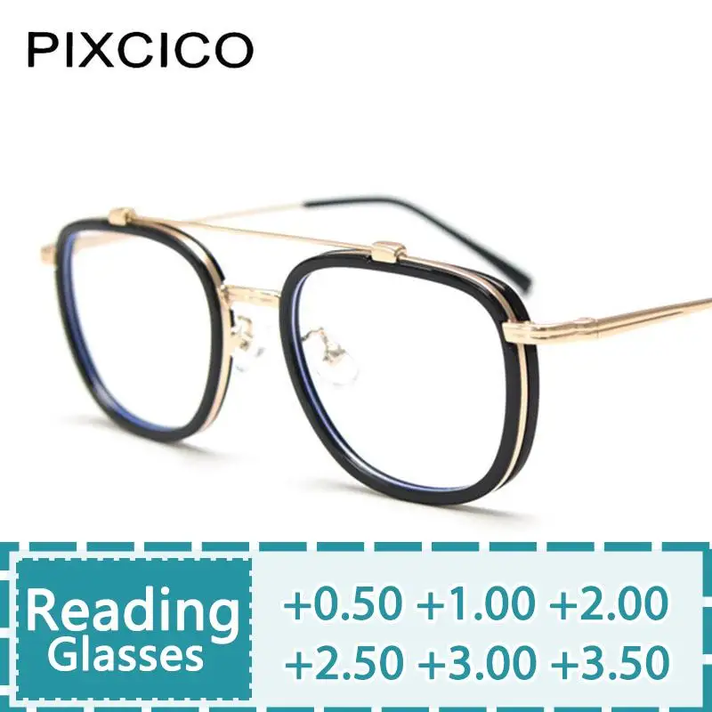R57049 Vintage Pilot Presbyopic Glasses Women Round Metal Clear Spectacle Men Trend Reading Eyeglass Dioptric +50 +100 +300
R57049 Vintage Pilot Presbyopic Glasses Women Round Metal Clear Spectacle Men Trend Reading Eyeglass Dioptric +50 +100 +300