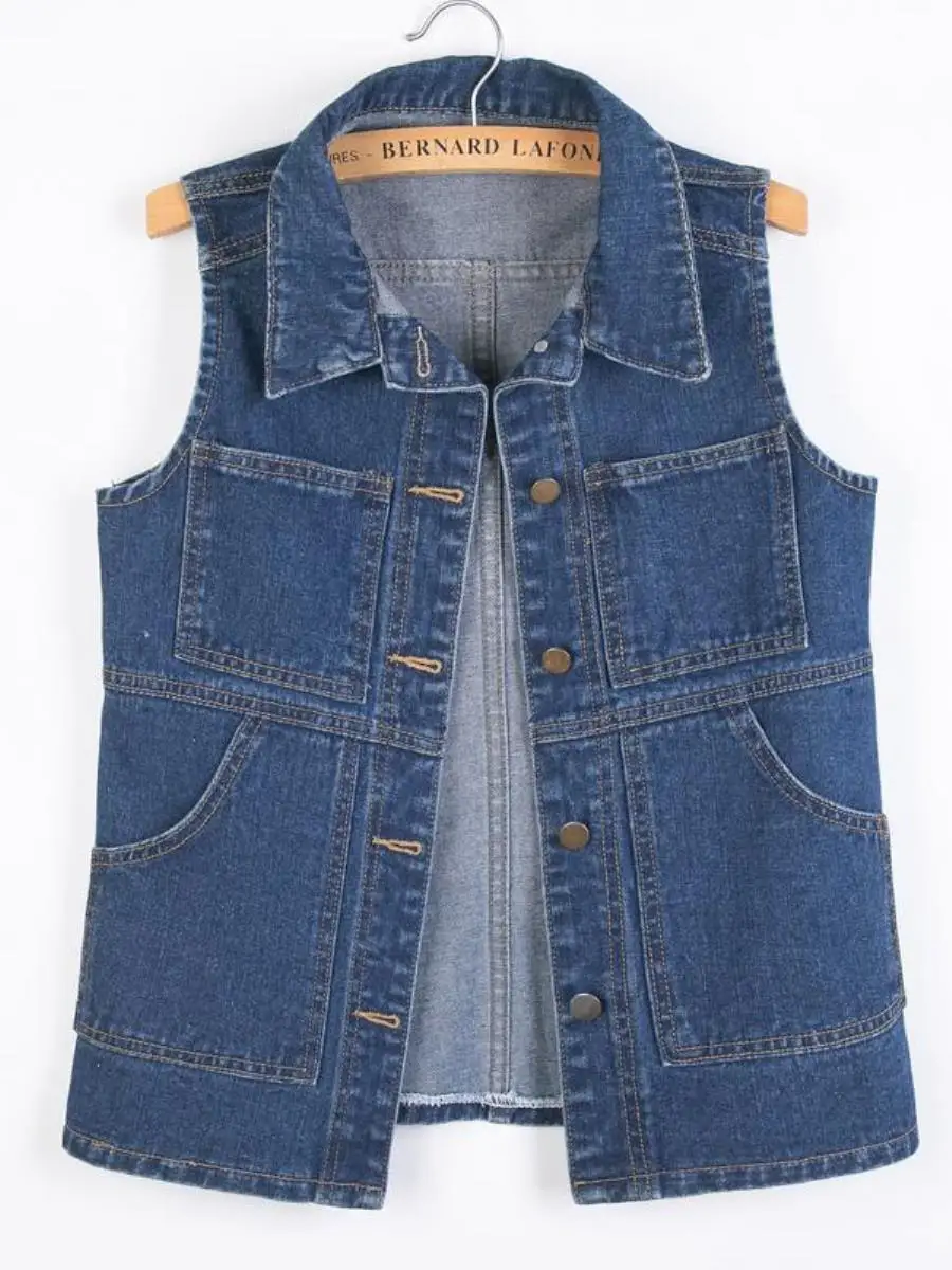 Women's Denim Vest Spring Autumn 2024 New Style Korean Retro Early Autumn Outerwear Jacket Ladies Fashion Outer Layer
Women's Denim Vest Spring Autumn 2024 New Style Korean Retro Early Autumn Outerwear Jacket Ladies Fashion Outer Layer