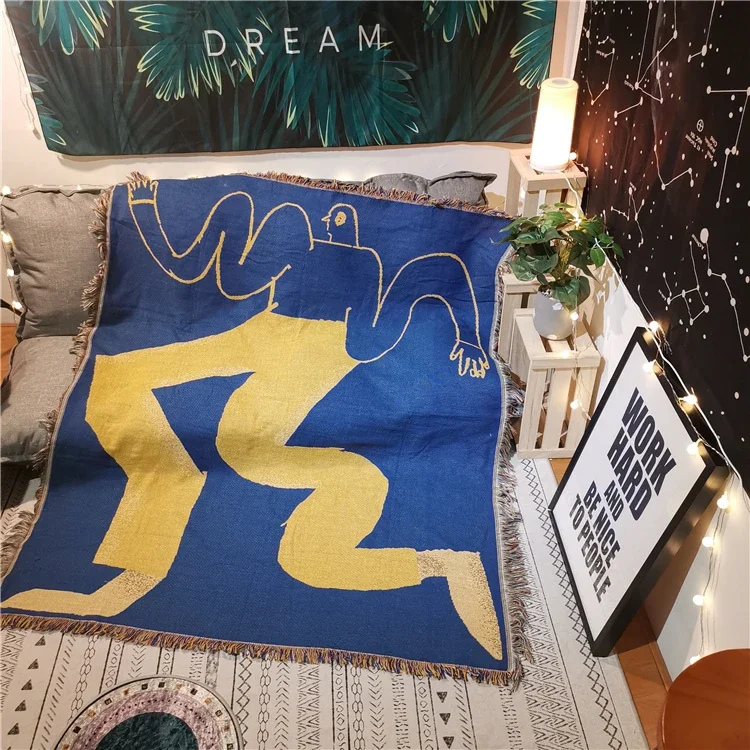 Ins Birdman Yellow Blue Cotton Travel Blanket Leisure Blanket Sofa Towel Carpet Cover Wall Tapestry
Ins Birdman Yellow Blue Cotton Travel Blanket Leisure Blanket Sofa Towel Carpet Cover Wall Tapestry