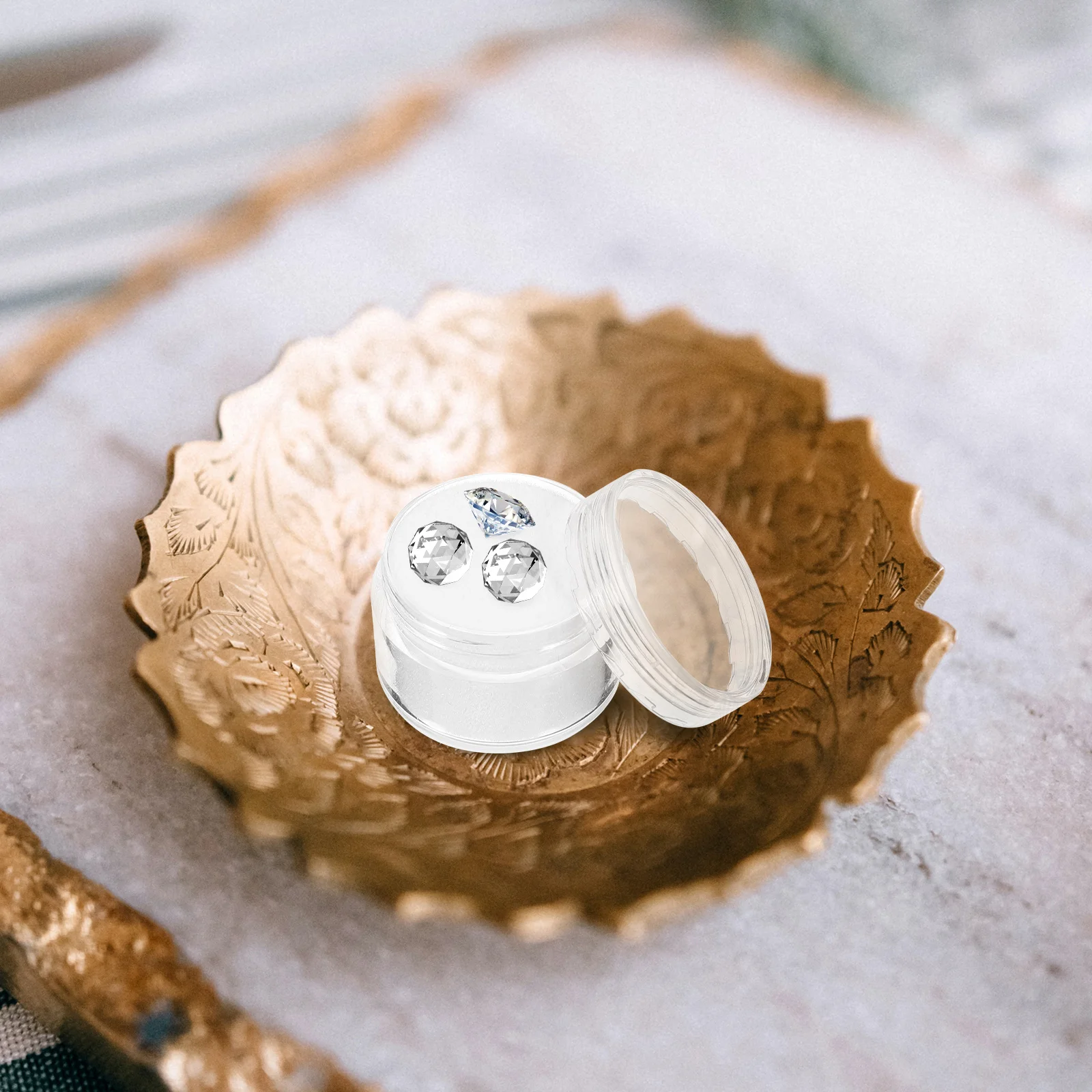 12pcs Display Box Jewelry Storage Container 2 6cm Round Transparent Plastic Gemstone Case with Lid Jewelry Storage Container 
12pcs Display Box Jewelry Storage Container 2 6cm Round Transparent Plastic Gemstone Case with Lid Jewelry Storage Container