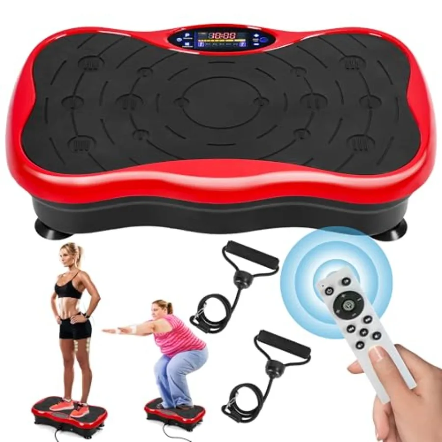 Vibrating Plate Exercise Machine for home gym use steel frame black 300 lbs capacity includes resistance band supports lymphati
Vibrating Plate Exercise Machine for home gym use steel frame black 300 lbs capacity includes resistance band supports lymphati