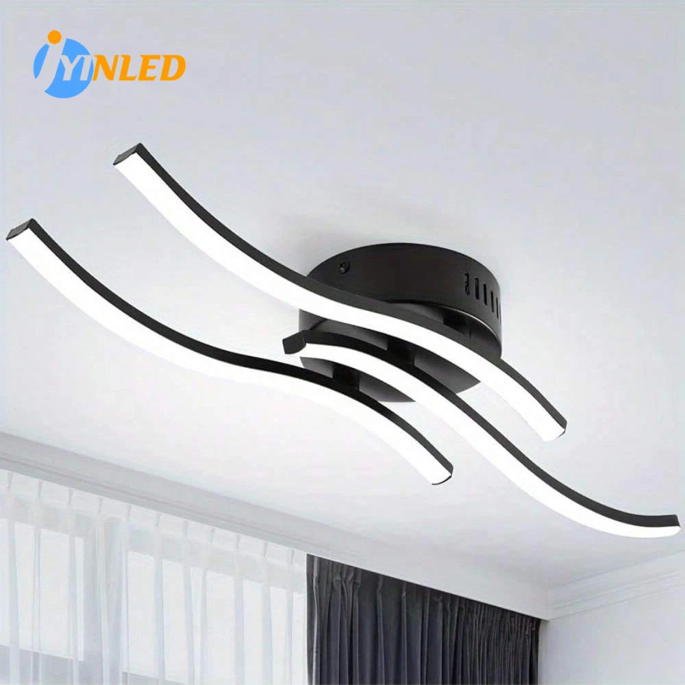 Modern Semi Flush Mount LED Ceiling Light Living Room Bedroom Detachable Nordic Curve Design Ceiling Lamp Ideal for Home Decor
Modern Semi Flush Mount LED Ceiling Light Living Room Bedroom Detachable Nordic Curve Design Ceiling Lamp Ideal for Home Decor