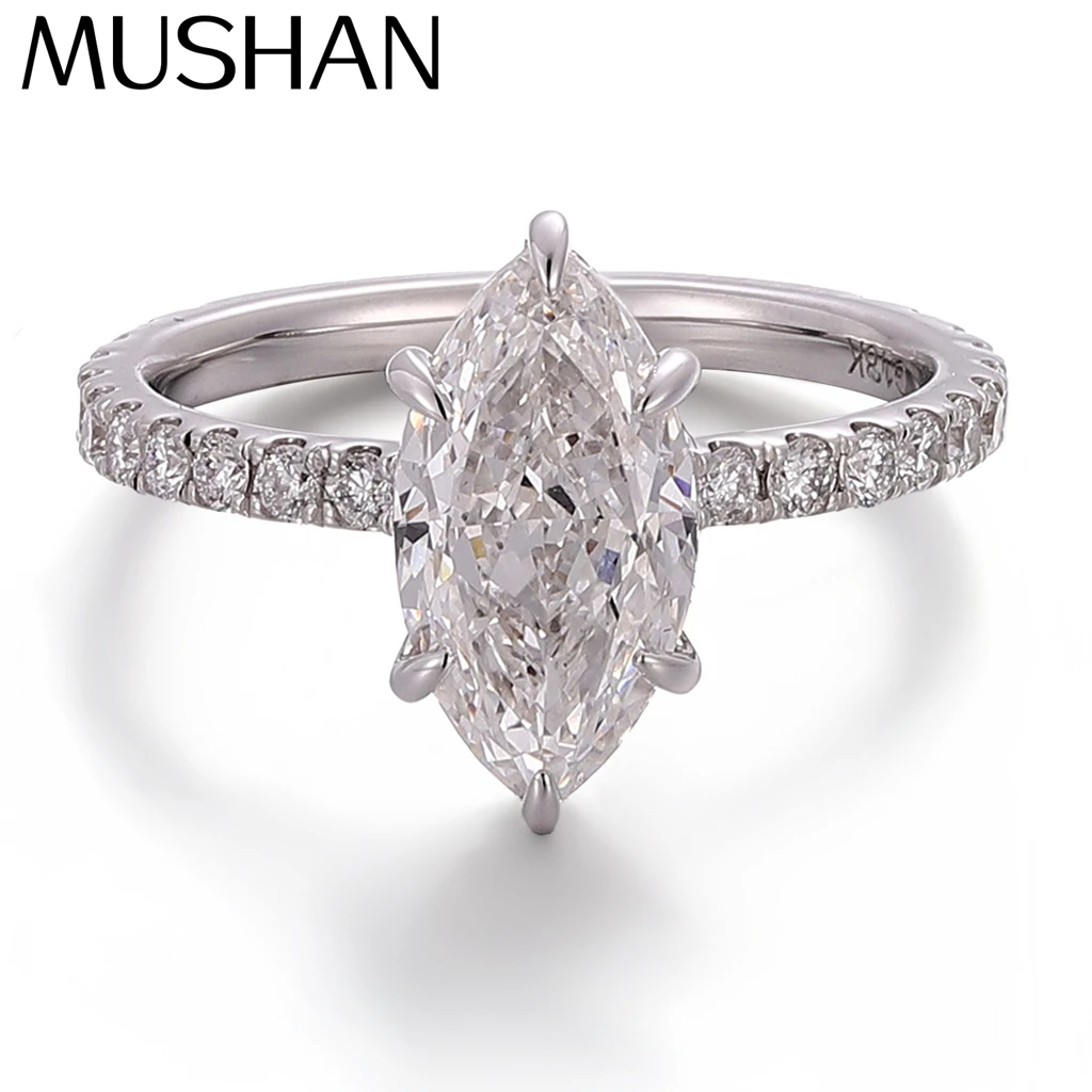 MUSHAN Custom Jewelry 1.5ct D Color VVS1 Moissanite Diamond Rings 10k 14k 18k Gold Platinum PT950 Luxury Ring Band Jewelry Women
MUSHAN Custom Jewelry 1.5ct D Color VVS1 Moissanite Diamond Rings 10k 14k 18k Gold Platinum PT950 Luxury Ring Band Jewelry Women
