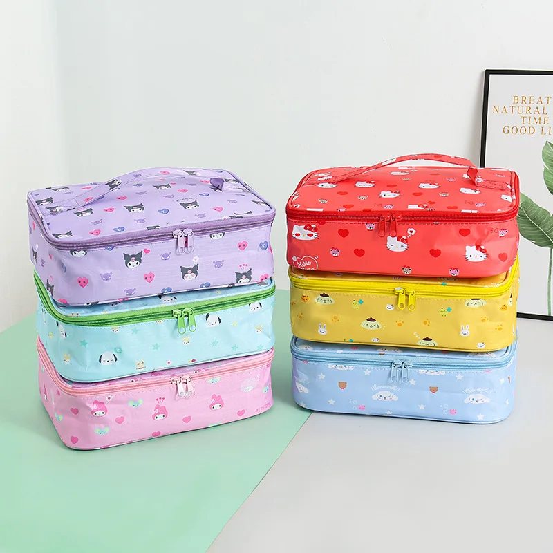 Cute Sanrio Hello Kitty Food Square Handbags Portable Thermal Lunch Bag Durable Office Cooler Ice Insulated Case Camping Ins Bag
Cute Sanrio Hello Kitty Food Square Handbags Portable Thermal Lunch Bag Durable Office Cooler Ice Insulated Case Camping Ins Bag