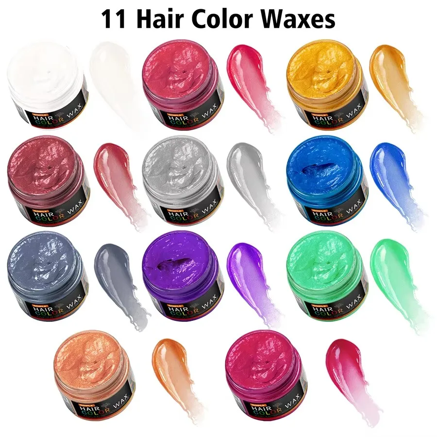 GOIPLE Hair Color Wax Men Women Fashion One-Time Temporary Styling Dye Cream Easy To Wash Hairs,Beard,Eyebrow Colored Hair Clay
GOIPLE Hair Color Wax Men Women Fashion One-Time Temporary Styling Dye Cream Easy To Wash Hairs,Beard,Eyebrow Colored Hair Clay