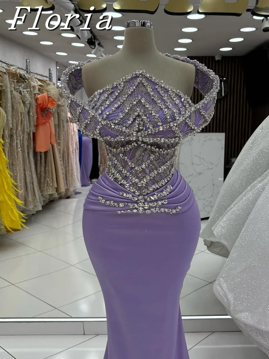 Luxury Satin Beading Mermaid Evening Prom Party Dresses With Crystals Irregular Neck Sleeveless Formal Occasion Dress Customized
Luxury Satin Beading Mermaid Evening Prom Party Dresses With Crystals Irregular Neck Sleeveless Formal Occasion Dress Customized