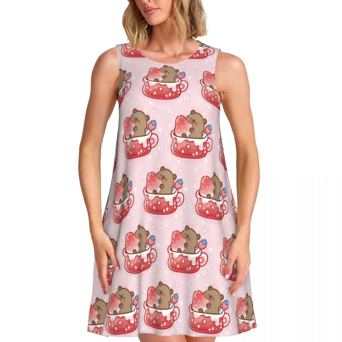 Женские платья без рукавов Strawberry Capybara на заказ, повседневные сарафаны, пляжные накидки, платье без рукавов для пляжных путешествий
Женские платья без рукавов Strawberry Capybara на заказ, повседневные сарафаны, пляжные накидки, платье без рукавов для пляжных путешествий