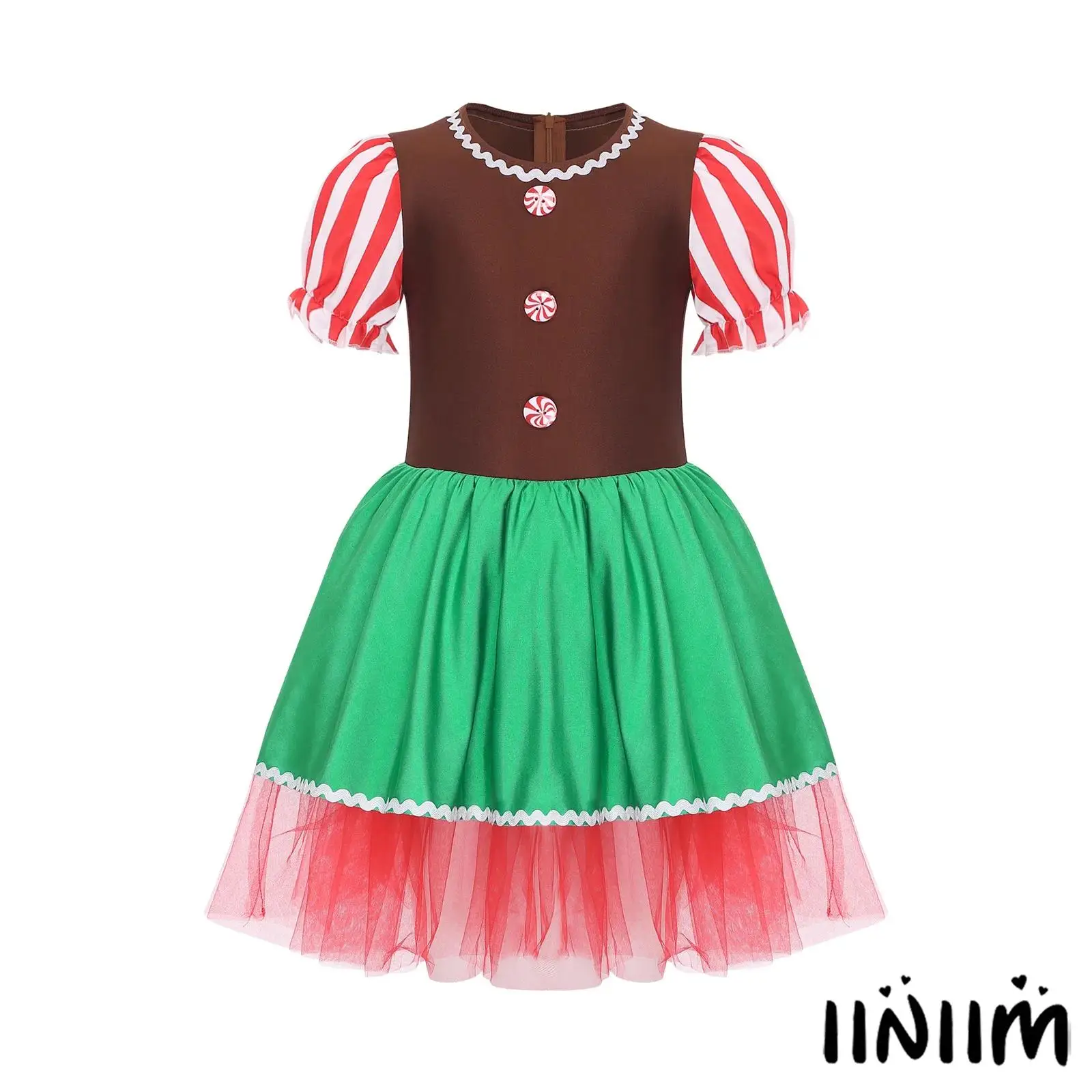 Kids Girls Christmas Gingerbread Man Costume Sleeveless Open Back Tutu Dress Bodysuit for Xmas Halloween Cosplay Dress Up Party
Kids Girls Christmas Gingerbread Man Costume Sleeveless Open Back Tutu Dress Bodysuit for Xmas Halloween Cosplay Dress Up Party