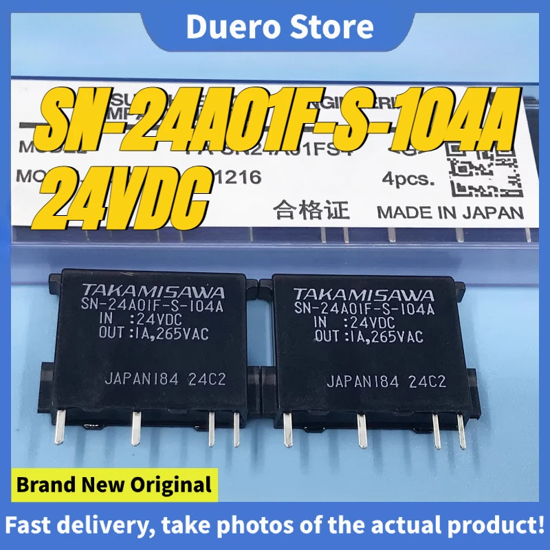 (Brand New Original)1pcs/lot 100% original genuine relay:SN-24A01F-S-104A 24VDC Solid-state relay 4pins FA-SN24A01FS4
(Brand New Original)1pcs/lot 100% original genuine relay:SN-24A01F-S-104A 24VDC Solid-state relay 4pins FA-SN24A01FS4