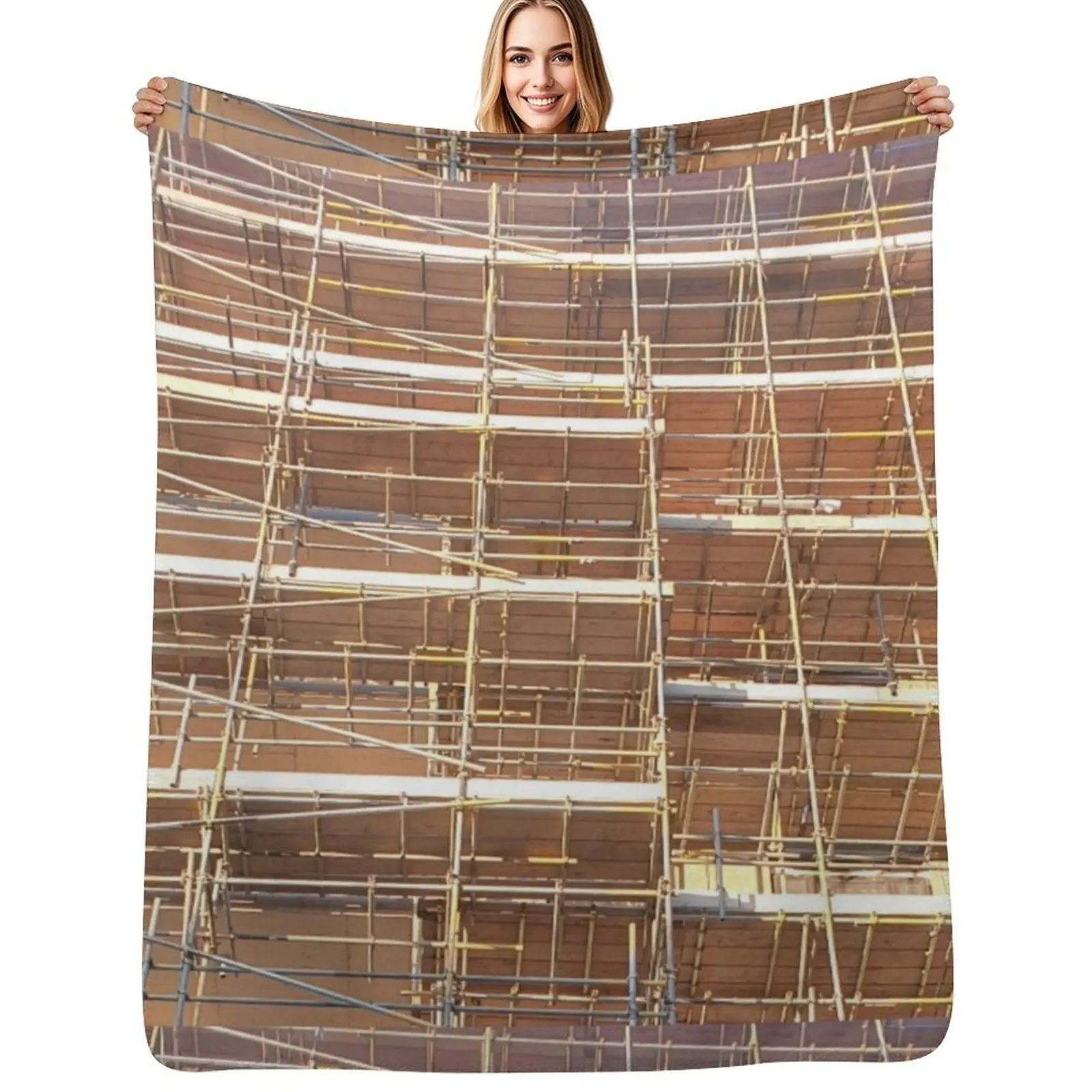 Light Scaffolding Throw Blanket Cozy Sofa Blanket for TV Watching Napping
Light Scaffolding Throw Blanket Cozy Sofa Blanket for TV Watching Napping