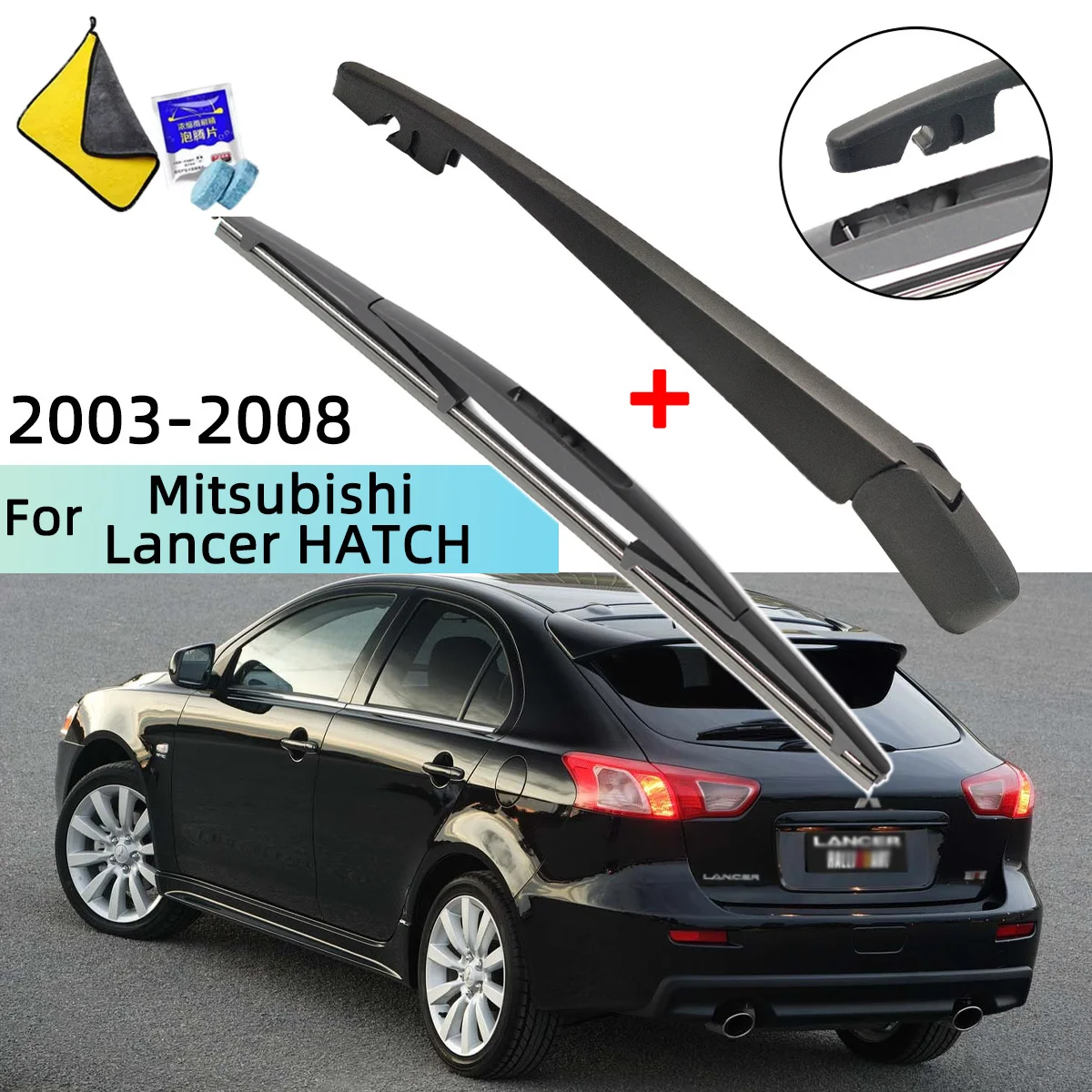 Windscreen Wiper Blade & Rear Wiper Arm Kit For Mitsubishi Lancer HATCH 2003--2008 Rear Wiper Arm Blade Car Accessories
Windscreen Wiper Blade & Rear Wiper Arm Kit For Mitsubishi Lancer HATCH 2003--2008 Rear Wiper Arm Blade Car Accessories