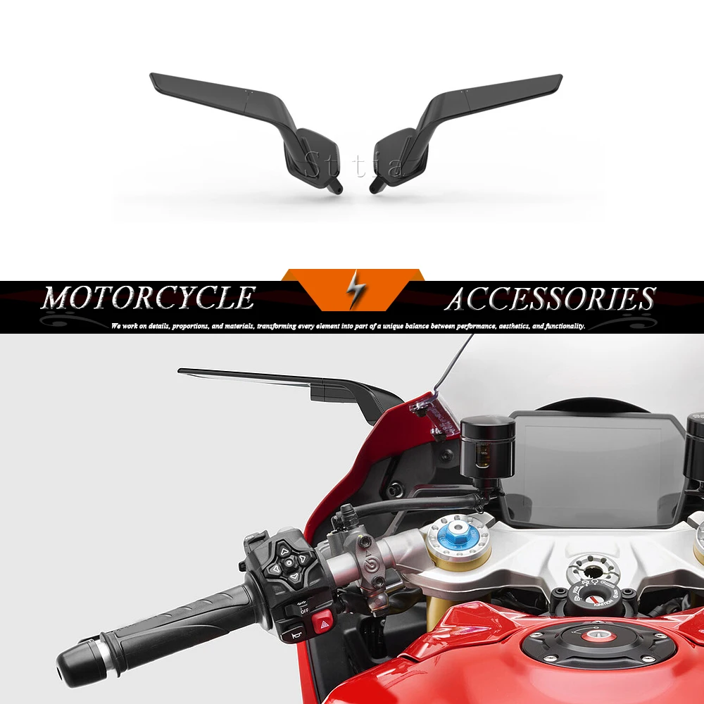 PANIGALE V2S 2026 New Motorcycle Mirrors Stealth Winglets Mirrors Wing Mirrors For Ducati Panigale V2 PANIGLE V2 2025
PANIGALE V2S 2026 New Motorcycle Mirrors Stealth Winglets Mirrors Wing Mirrors For Ducati Panigale V2 PANIGLE V2 2025