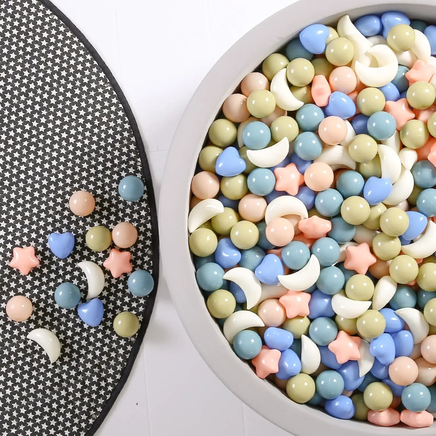 Шарики Star Heart Moon Ball Pit, фигурные игровые шарики для шариков, 100 шариков 2,15 дюйма, элегантные сине-розовые смеси, устойчивые к ударам, без BPA
Шарики Star Heart Moon Ball Pit, фигурные игровые шарики для шариков, 100 шариков 2,15 дюйма, элегантные сине-розовые смеси, устойчивые к ударам, без BPA