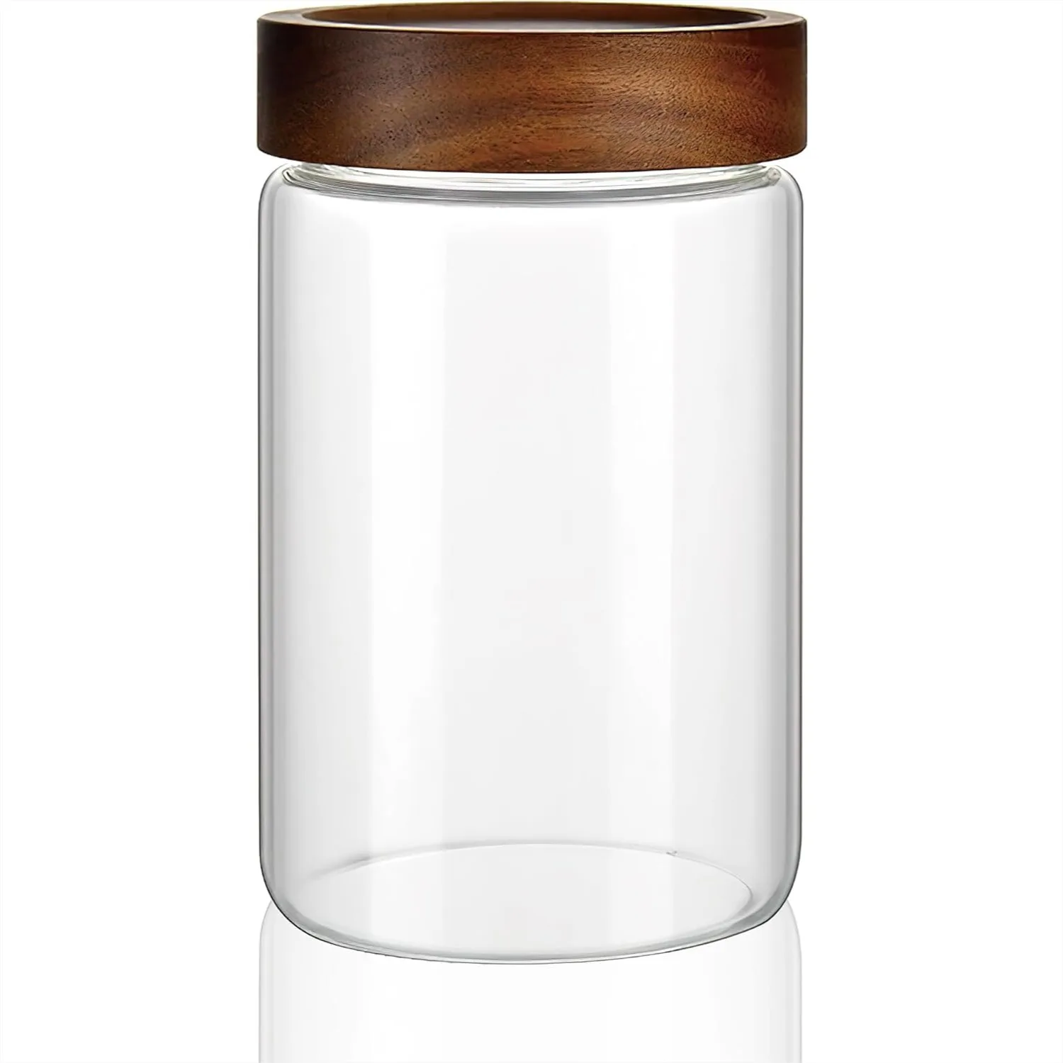 28 fl oz Clear Glass Storage Canister with Airtight Wooden Screw Lid, Decorative Jar for Coffee, Sugar, Cookie, Candy, Oatmeal
28 fl oz Clear Glass Storage Canister with Airtight Wooden Screw Lid, Decorative Jar for Coffee, Sugar, Cookie, Candy, Oatmeal