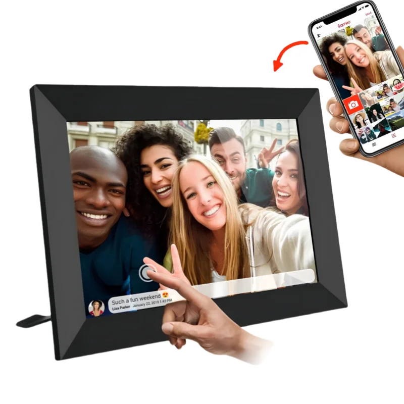 Factory Supply Bulk 10 Inch WiFi LCD Cloud Video Free Download Picture Frameo Digital Photo Frame