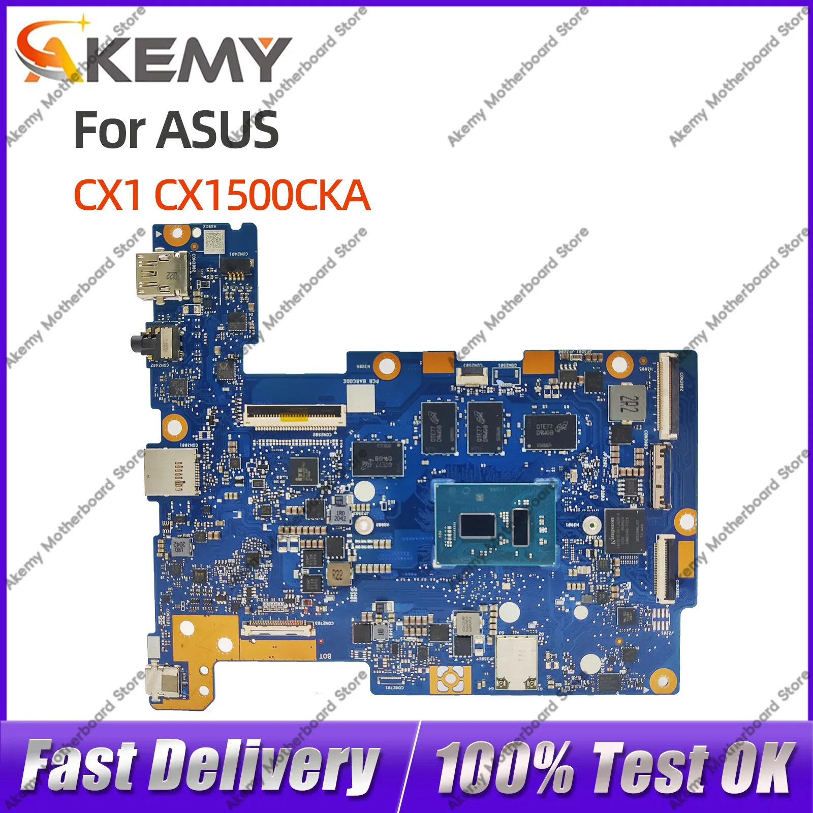For ASUS Chromebook CX1 CX1500CKA Notebook Motherboard CX1500C N4500 N5100 N6000 CPU 4G/8G RAM 32G/64G/128G-SSD
For ASUS Chromebook CX1 CX1500CKA Notebook Motherboard CX1500C N4500 N5100 N6000 CPU 4G/8G RAM 32G/64G/128G-SSD
