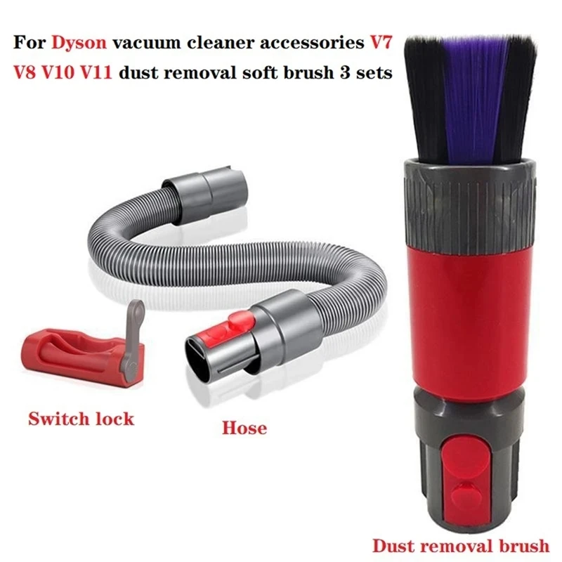 Аксессуары для пылесоса Dyson V7 V8 V10 V11, мягкая щетка для удаления пыли, чистая без следов со шлангом + замком переключателя
Аксессуары для пылесоса Dyson V7 V8 V10 V11, мягкая щетка для удаления пыли, чистая без следов со шлангом + замком переключателя