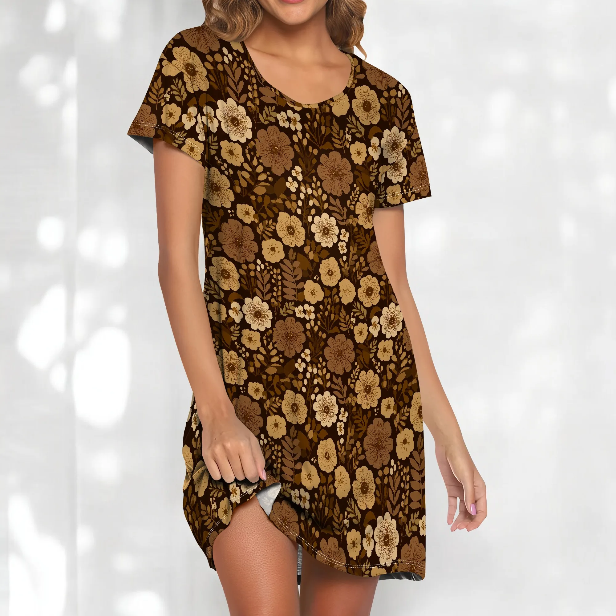 Plus Size Floral Print Dress Short Sleeve Casual Sundress S-3XL Elegant Fall Look for Daily Wear or Party
Plus Size Floral Print Dress Short Sleeve Casual Sundress S-3XL Elegant Fall Look for Daily Wear or Party