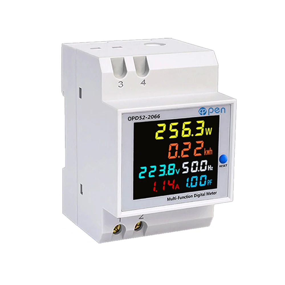 6 in 1 Display Smart Meter 100A Voltage Current Power Factor Active KWH Electric Energy Frequency Meter VOLT AMP
6 in 1 Display Smart Meter 100A Voltage Current Power Factor Active KWH Electric Energy Frequency Meter VOLT AMP