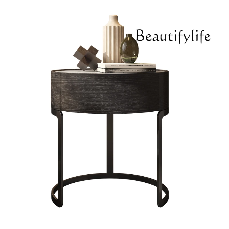 Minimalist Round Bedside Table Italian Bedroom Slate Bedside Cabinet Single Drawer Locker
Minimalist Round Bedside Table Italian Bedroom Slate Bedside Cabinet Single Drawer Locker