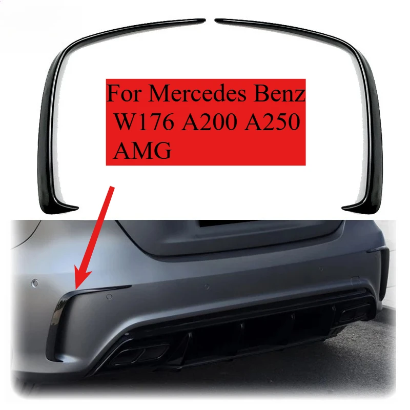 2 шт. 2013–2018 для Mercedes Benz W176 A200 A250 AMG, задний бампер, спойлер, боковые канавки, сплиттер, накладка из АБС-пластика, глянцевый черный
2 шт. 2013–2018 для Mercedes Benz W176 A200 A250 AMG, задний бампер, спойлер, боковые канавки, сплиттер, накладка из АБС-пластика, глянцевый черный