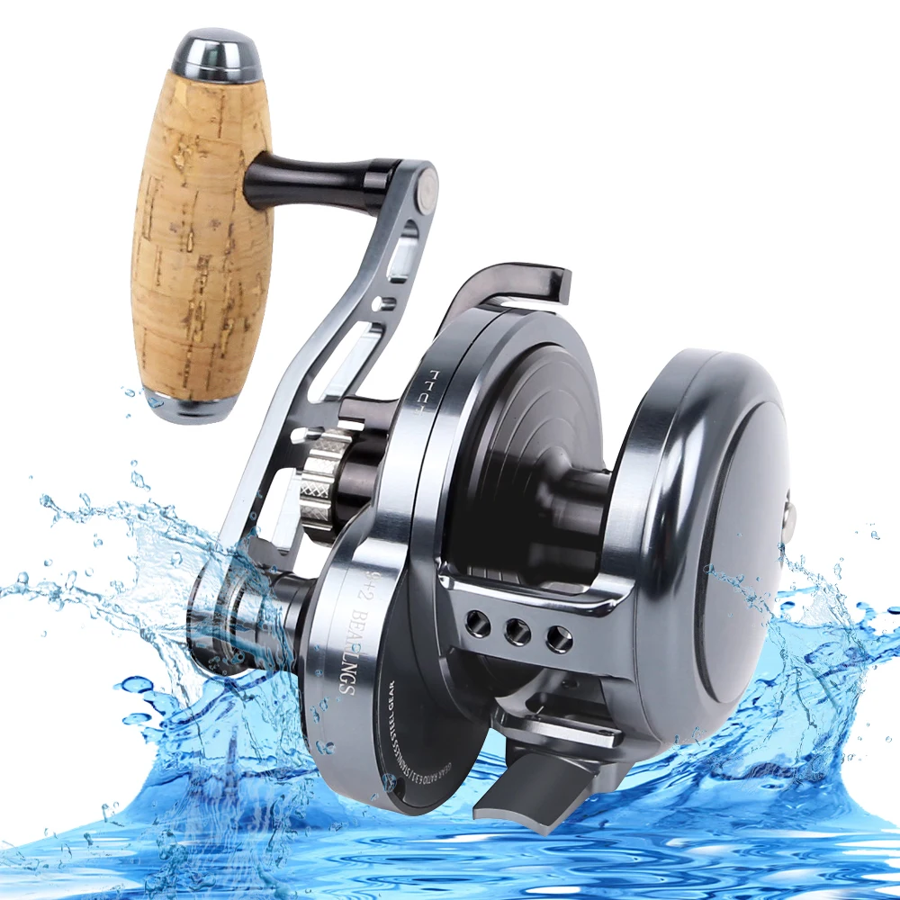 Saltwater Slow Jigging Fishing Reel Full Metal Max Drag 35kg Tuna Conventional Reel Boat Fishing Overhead Reel
Saltwater Slow Jigging Fishing Reel Full Metal Max Drag 35kg Tuna Conventional Reel Boat Fishing Overhead Reel