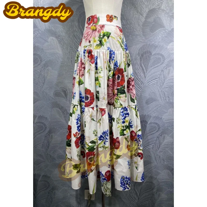 Brangdy Luxury 2025 Summer New Cotton Cloth Printed Waist-Controlled Long Skirt
Brangdy Luxury 2025 Summer New Cotton Cloth Printed Waist-Controlled Long Skirt