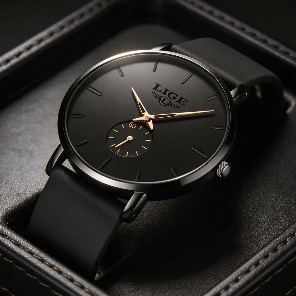 LIGE Top Brand Luxury Casual Watch For Men Waterproof Fashion Clock Quartz Watches Thin Wristwatch Gold Relogio Masculino
LIGE Top Brand Luxury Casual Watch For Men Waterproof Fashion Clock Quartz Watches Thin Wristwatch Gold Relogio Masculino