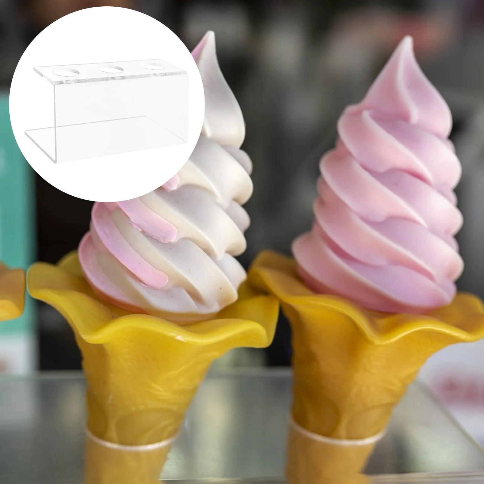 1pcs Ice Cream Holders Display Stand Acrylic Egg Cone Holder Egg Cone Support Clear Shelf Dessert Food Party Cake Stand
1pcs Ice Cream Holders Display Stand Acrylic Egg Cone Holder Egg Cone Support Clear Shelf Dessert Food Party Cake Stand