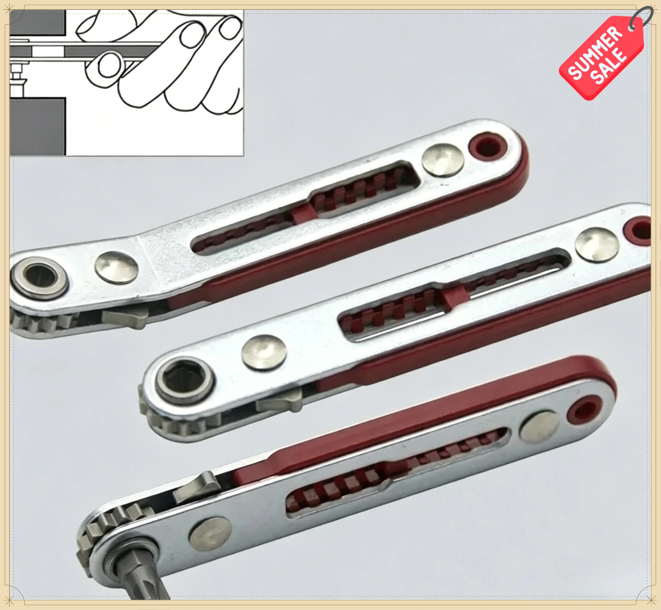 Compact Handle Ratchet Screwdriver Set 1/4 Inch Double-ended Design Household DIY Hand Tool
Compact Handle Ratchet Screwdriver Set 1/4 Inch Double-ended Design Household DIY Hand Tool