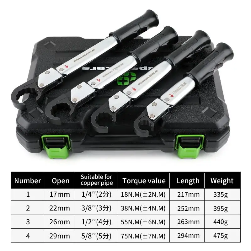 ST-02L Ratchet Torque Wrench High-precision Open Type Auto Repair Wrench Air Conditioning Maintenance Tool Set
ST-02L Ratchet Torque Wrench High-precision Open Type Auto Repair Wrench Air Conditioning Maintenance Tool Set