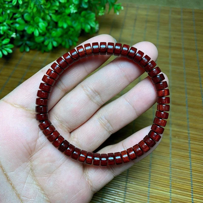 Old Indian Rosewood 4*7 Bead , Natural Unisex Sandalwood Bracelet, 48 Golden Star Beads, Single Strand
Old Indian Rosewood 4*7 Bead , Natural Unisex Sandalwood Bracelet, 48 Golden Star Beads, Single Strand
